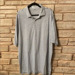 Peter Miller Striped Polo Shirt Size XL